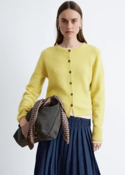 Alpaca-Blend Cardigan