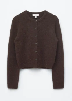 Alpaca-Blend Cardigan