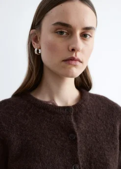 Alpaca-Blend Cardigan