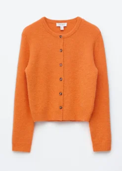 Alpaca-Blend Cardigan
