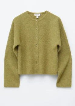 Alpaca-Blend Knitted Cardigan