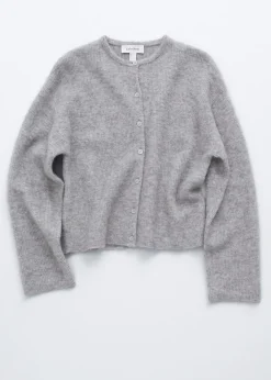 Alpaca-Blend Knitted Cardigan