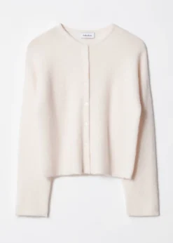 Alpaca-Blend Knitted Cardigan