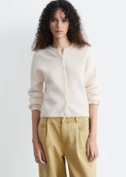 Alpaca-Blend Knitted Cardigan