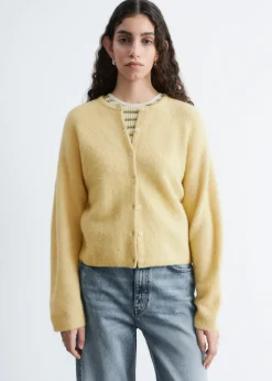 Alpaca-Blend Knitted Cardigan