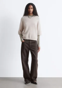 Alpaca-Blend Knitted Top