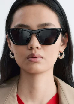 Angular Cat Eye Sunglasses