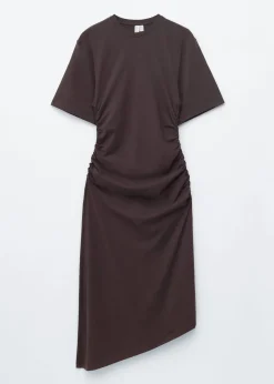 Asymmetric Midi T-Shirt Dress