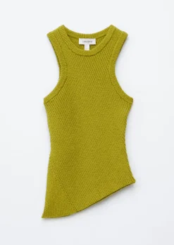 Asymmetric Rib-Knit Tank