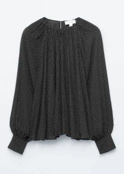 Balloon-Sleeve Blouse