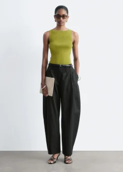 Barrel-Leg Trousers