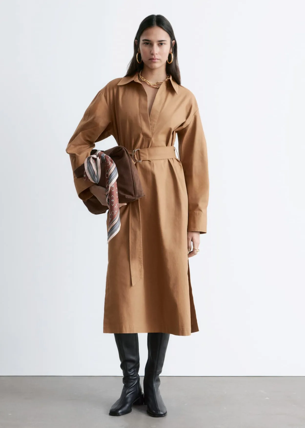 Belted Midi dress