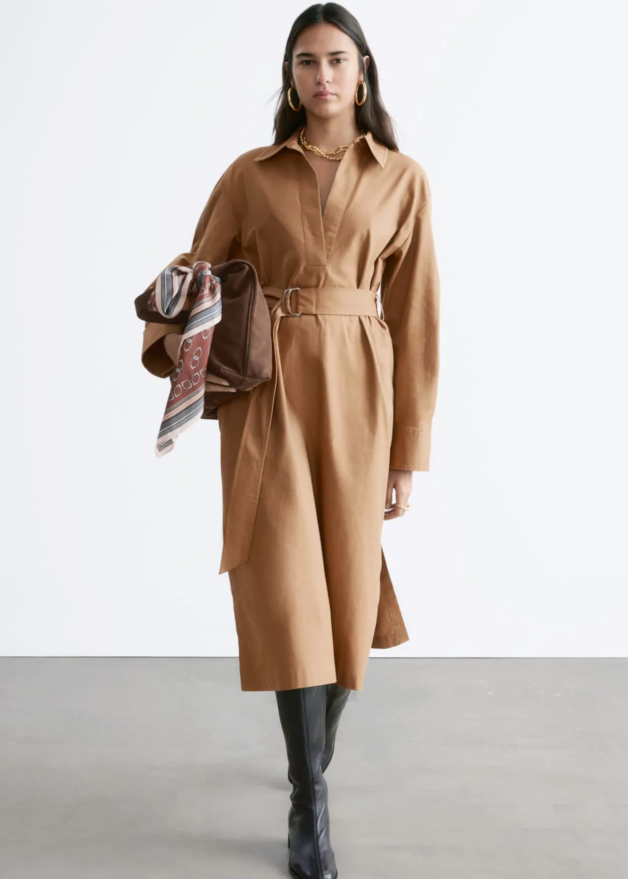 Belted Midi dress