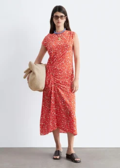 Boat-Neck Midi Dress
