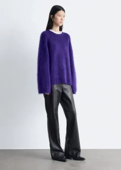 Bootcut Leather Trousers