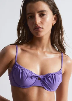 Bow-Detail Underwire Bikini Top