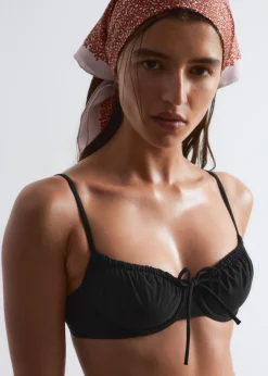 Bow-Detail Underwire Bikini Top