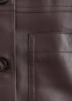 Boxy Nappa Leather Jacket