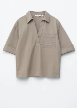 Boxy Short-Sleeve Shirt