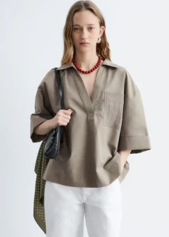 Boxy Short-Sleeve Shirt