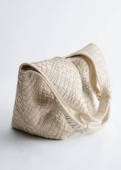 Braided Leather Tote