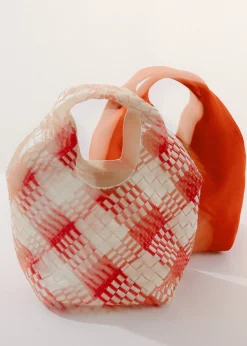 Braided Leather Tote Bag