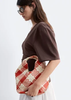 Braided Leather Tote Bag