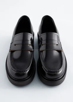 Chunky Leather Loafers