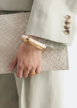 Contrast Metal Resin Bangle