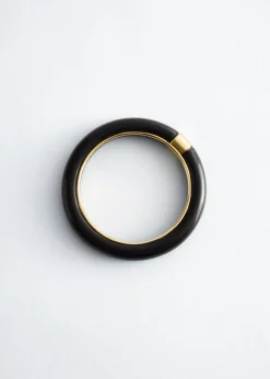 Contrast Metal Resin Bangle