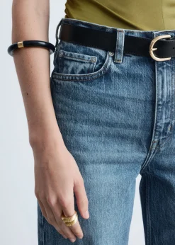 Contrast Metal Resin Bangle