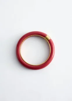 Contrast Metal Resin Bangle