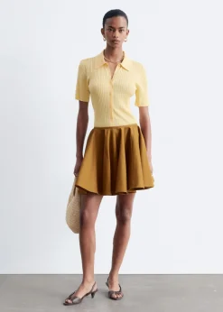 Cotton Circle Mini Skirt