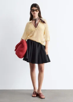 Cotton Circle Mini Skirt