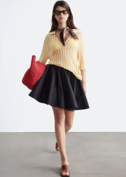 Cotton Circle Mini Skirt