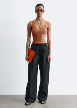 Cotton Twill Drawstring Trousers