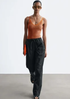 Cotton Twill Drawstring Trousers
