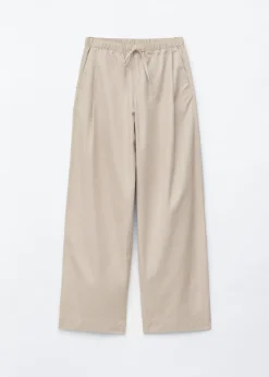 Cotton Twill Drawstring Trousers