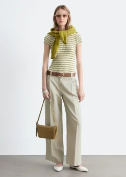 Cotton-Linen Blend Trousers
