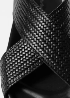 Criss-Cross Leather Sandals
