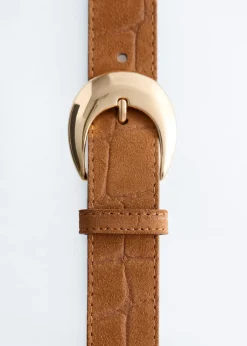 Croco Effect Belt