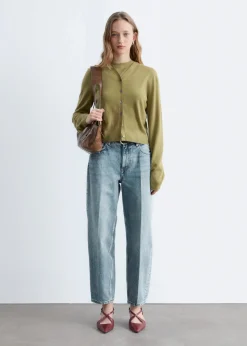 Cropped Cashmere Cardigan