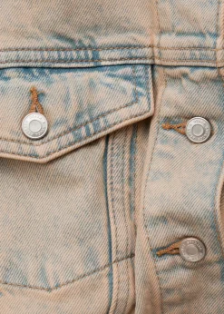 Cropped Overdye Denim Jacket