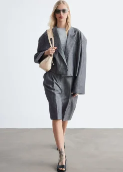 Cropped Oversized Blazer