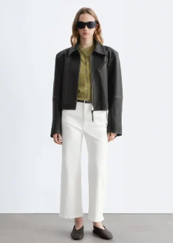 Cropped Wide-Leg Jeans