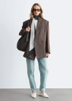 Double-Breasted Wool Blazer
