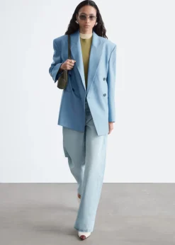 Double-Breasted Wool Blazer