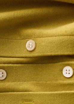 Double-Layer Merino Wool Cardigan