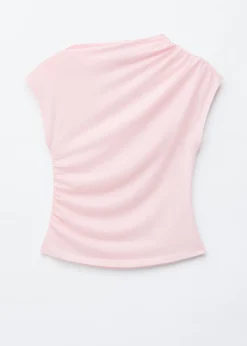 Draped Jersey Top