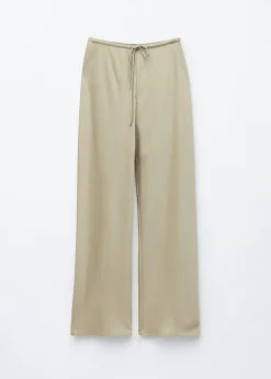 Drawstring Twill Trousers